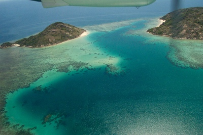picture of Barrier Reef views from above
 Australia