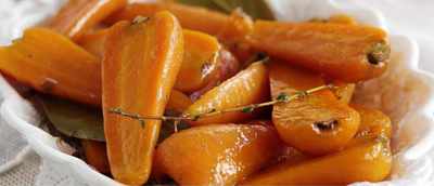 picture of Buttered bay and thyme carrots
 CarrotsandParsnips