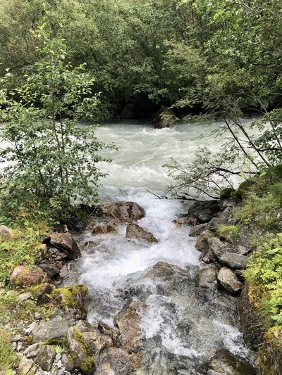 picture of Kjenndal Glacier at the top of Loen lake
 Norway