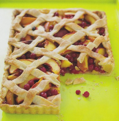 picture of Peach and redcurrant lattice
 Tarts