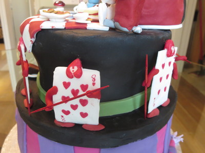 picture of Alice in wonderland
 cakes